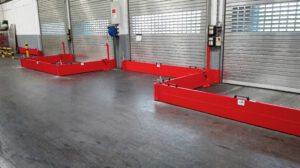 Barrierenanlage für Verladerampe